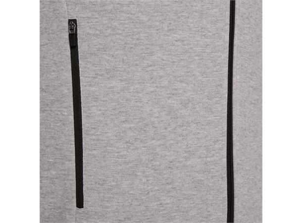 Zither Full Zip Hoody GRY M Hettejakke i myk bomullsmiks 