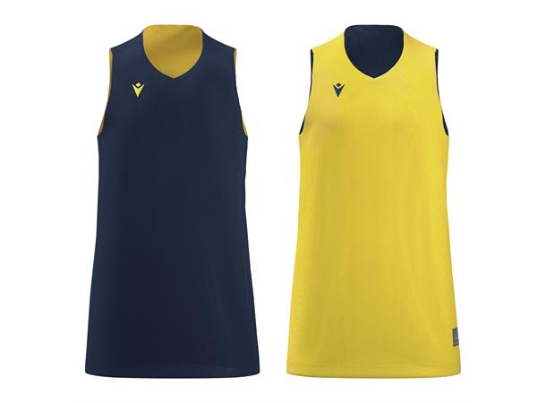 Idaho Reversible Shirt NAV/YEL 3XL Vendbar teknisk basketdrakt - Unisex 