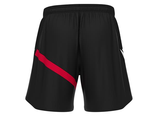 Shen Eco Match Day Shorts BLK/RED 3XL Teknisk shorts i ECO-tekstil - Unisex 
